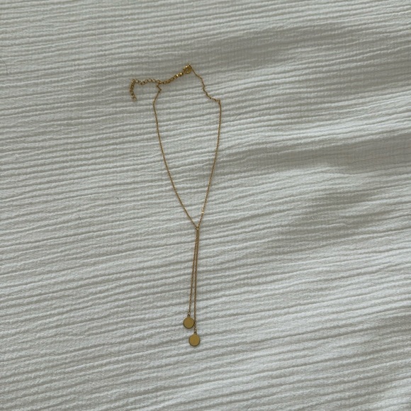 Gold lariat necklace - Picture 1 of 2
